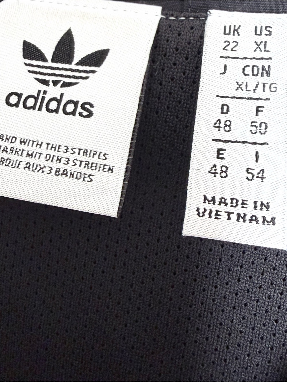 Adidas Originals trefoil windbreaker Jacket White 3 Stripe XL Black Classic MOD - Picture 4 of 12